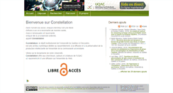 Desktop Screenshot of constellation.uqac.ca