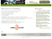 Tablet Screenshot of constellation.uqac.ca