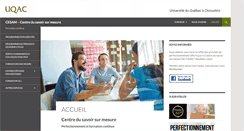 Desktop Screenshot of cesam.uqac.ca