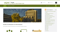 Desktop Screenshot of moodle.uqac.ca