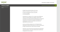 Desktop Screenshot of colloques.uqac.ca