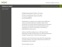Tablet Screenshot of colloques.uqac.ca